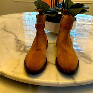 New Sam Edelman Nolynn Suede Buckled Booties Size 6.5M